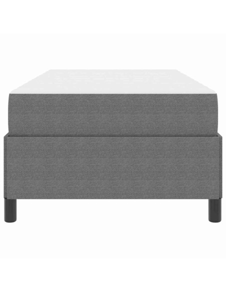 Struttura del letto Grigio chiaro 90 x 200 cm Tessuto