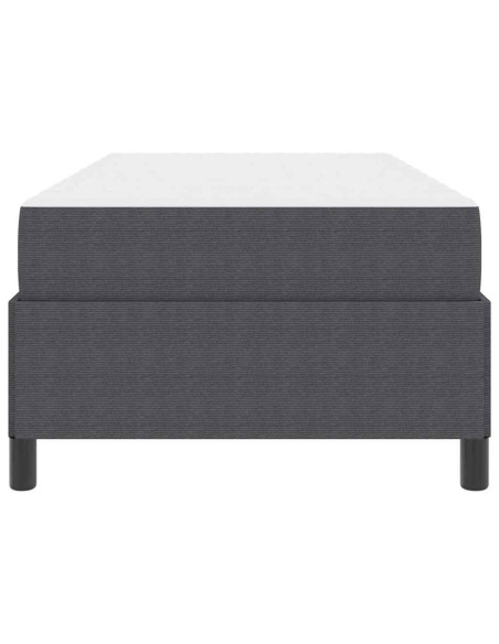 Struttura del letto Grigio scuro 90 x 200 cm Tessuto