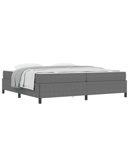 Struttura del letto Grigio chiaro 200 x 200 cm Tessuto