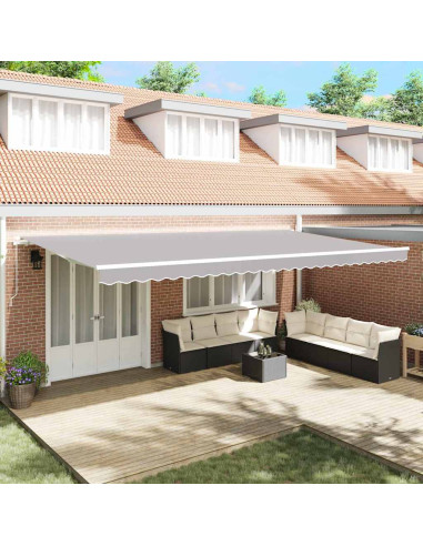 Telo di ricambio per tenda da sole Grigio chiaro 580 x 345 cm