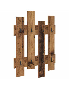 Appendiabiti a muro Legno vecchio 60 x 3 x 82 cm 2