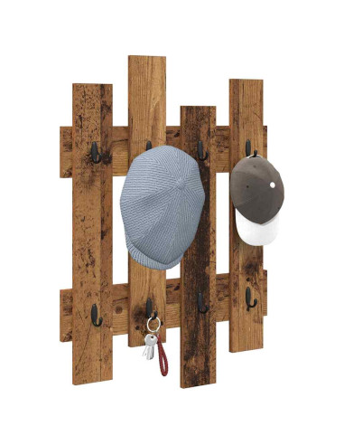 Appendiabiti a muro Legno vecchio 60 x 3 x 82 cm
