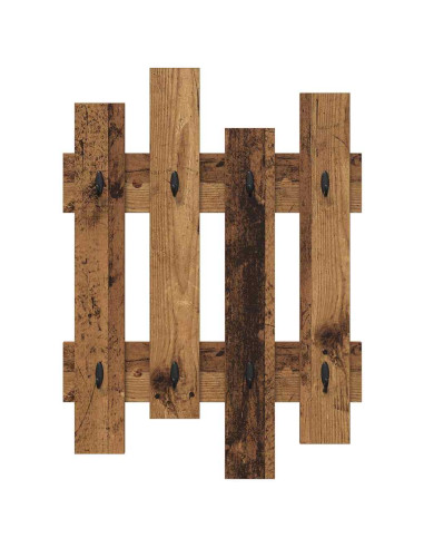 Appendiabiti a muro Legno vecchio 60 x 3 x 82 cm