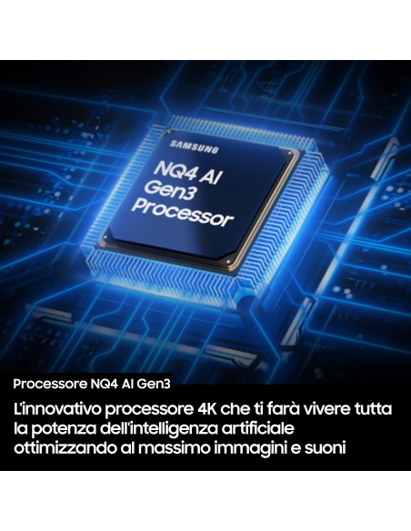 Samsung Neo QLED AI TV 98" QE98QN90FATXZT 4K Mini LED, Processore NQ4 AI Gen3, 4K AI Upscaling Pro, Motion Xcelerator 165Hz, Neo