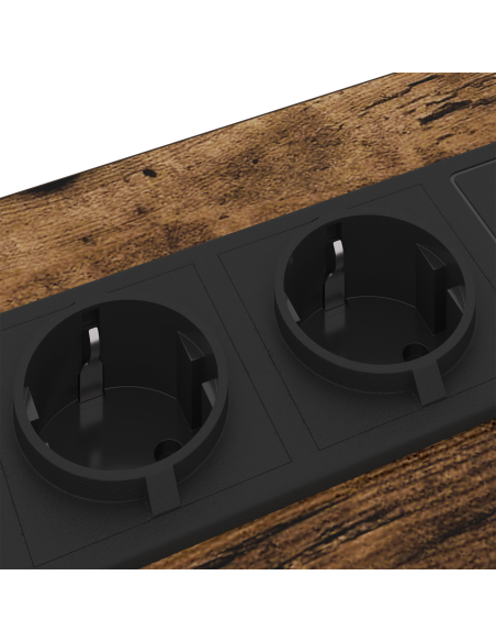 Armadio da Notte con cassetto 2 pcs Rovere fumé 42 x 41 x 61 cm