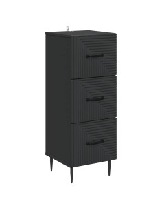 Mobile con Cassetti Nero 33 x 34,5 x 89,5 cm