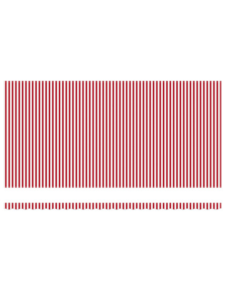 Tenda Retrattile Rosso e Bianco 600 × 350 cm