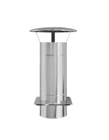 Estensione Camino Argento 35 x 35 x 65 cm Acciaio inossidabile