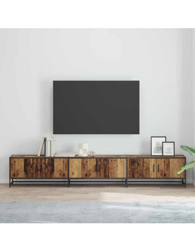 Unità TV 2 pcs Legno vecchio 240 x 35 x 41 cm Legno multistrato