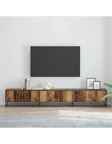 Unità TV 2 pcs Legno vecchio 240 x 35 x 41 cm Legno multistrato