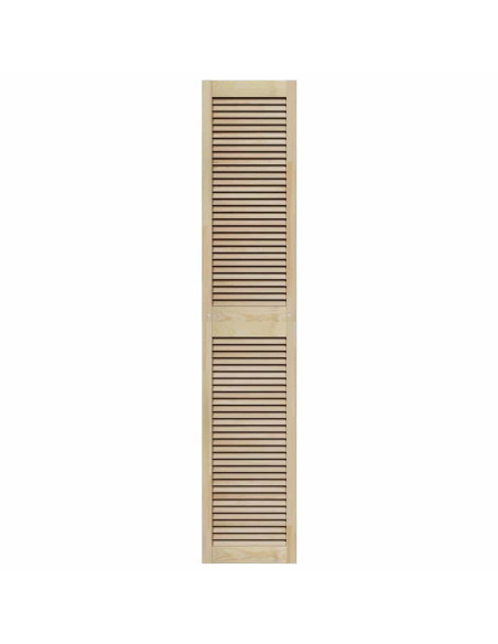 Porta per Armadio Naturale 201 x 2,1 x 39,5 cm Pino massello
