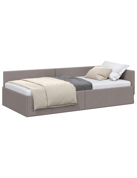 Cornice del letto ad angolo Talpa 80 cm x 200 cm Tessuto