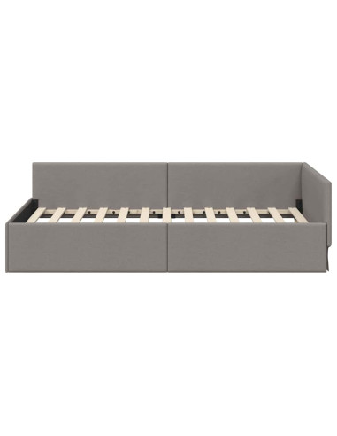 Cornice del letto ad angolo Talpa 80 cm x 200 cm Tessuto