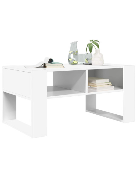 Tavolino da salotto Bianco 92 x 53 x 45 cm Legno multistrato