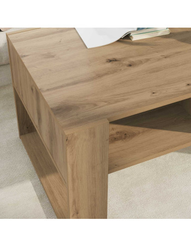 Tavolino da salotto Rovere artigianale 92 x 53 x 45 cm