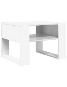 Tavolino da salotto Bianco 66 x 53 x 45 cm Legno multistrato 2