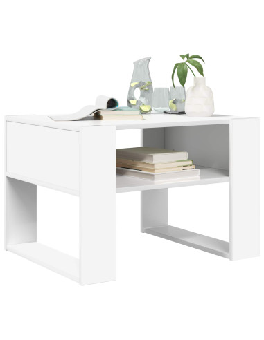Tavolino da salotto Bianco 66 x 53 x 45 cm Legno multistrato