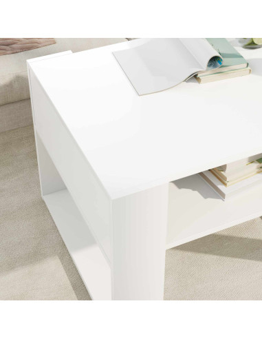 Tavolino da salotto Bianco 66 x 53 x 45 cm Legno multistrato