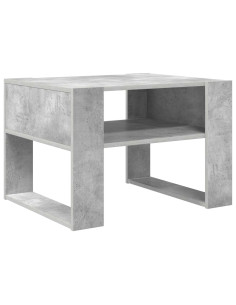 Tavolino da salotto Grigio cemento 66 x 53 x 45 cm 2