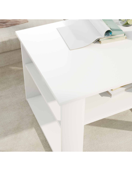 Tavolino da salotto Bianco 64 x 54 x 44 cm Legno multistrato