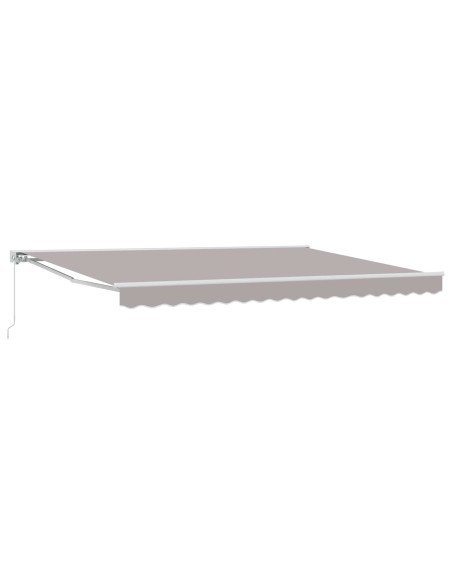 Tenda retrattile manuale Grigio Chiaro 5 × 3,5 m