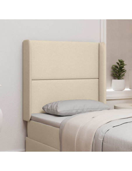 Orecchia della Testata Crema 80 x 16 x 4 cm Tessuto