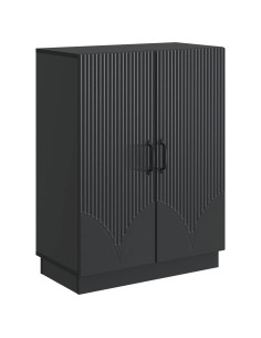 Credenza Nero 66 x 34,5 x 87 cm Legno ingegnerizzato