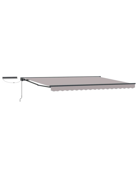 Tettuccio Elettrico Retrattile Grigio chiaro 4 × 3,5 m