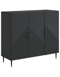 Credenza Nero 89 x 34,5 x 80 cm Legno ingegnerizzato