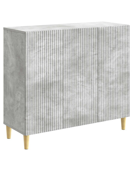 Credenza Grigio Cemento 89 x 34,5 x 80 cm Legno ingegnerizzato