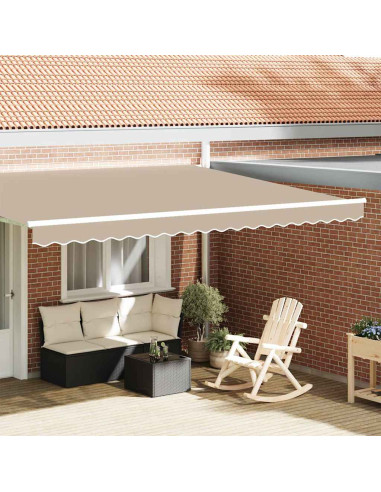 Tenda a Braccio Beige 430 x 20 cm Tela