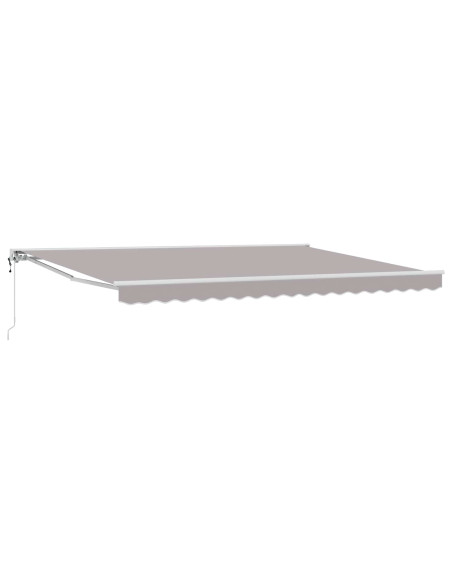 Tettuccio Elettrico Retrattile Grigio Chiaro 5 × 3,5 m