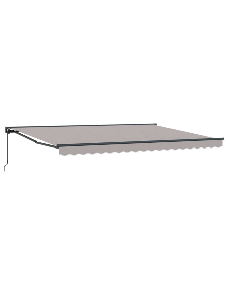 Tenda retrattile manuale Grigio Chiaro 5 × 3,5 m