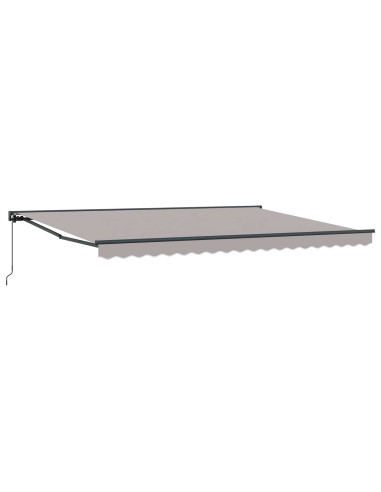 Tenda retrattile manuale Grigio Chiaro 4 × 3,5 m