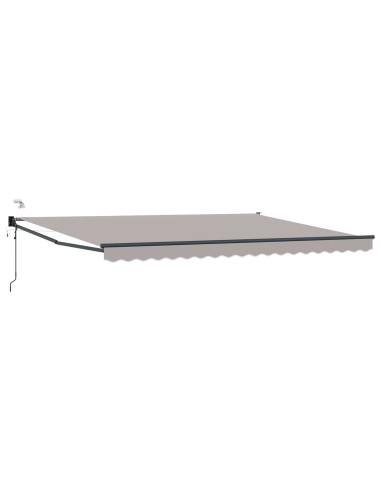 Tettuccio Elettrico Retrattile Grigio chiaro 4,5 × 3 m
