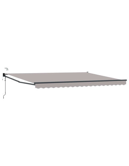Tettuccio Elettrico Retrattile Grigio chiaro 4,5 × 3 m