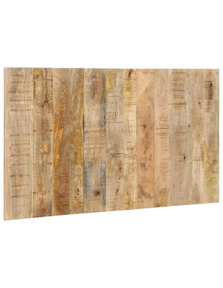 Testiera 140 cm in Legno Massello di Mango Grezzo
