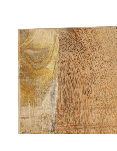 Testiera 140 cm in Legno Massello di Mango Grezzo