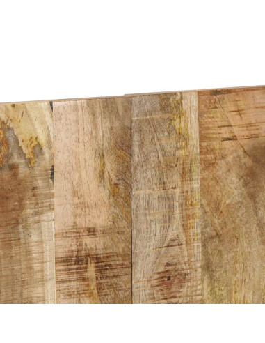 Testiera 140 cm in Legno Massello di Mango Grezzo