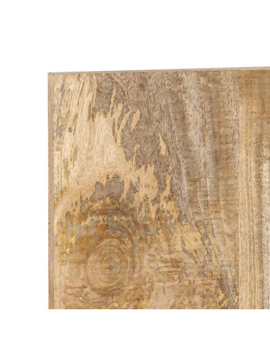 Testiera 160 cm in Legno Massello di Mango Grezzo