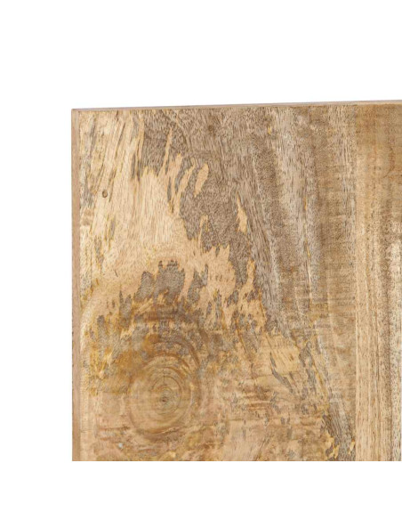 Testiera 160 cm in Legno Massello di Mango Grezzo