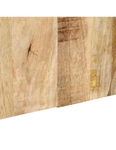 Testiera 160 cm in Legno Massello di Mango Grezzo