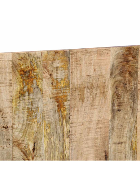 Testiera 180 cm in Legno Massello di Mango Grezzo