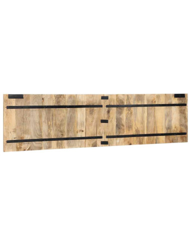 Testiera 200 cm in Legno Massello di Mango Grezzo