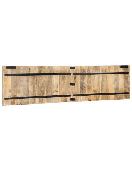 Testiera 200 cm in Legno Massello di Mango Grezzo