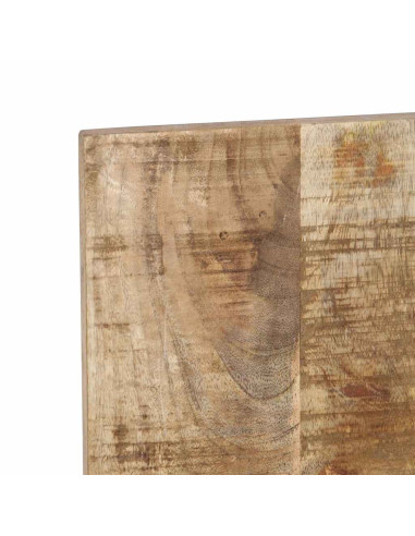 Testiera 200 cm in Legno Massello di Mango Grezzo