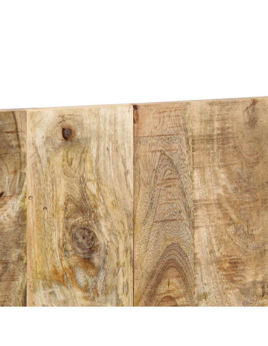 Testiera 200 cm in Legno Massello di Mango Grezzo