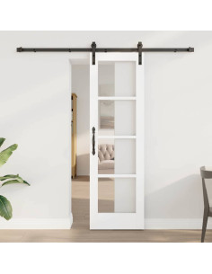 Porta scorrevole ORKDAL Bianco e Nero 61 x 198,5 cm