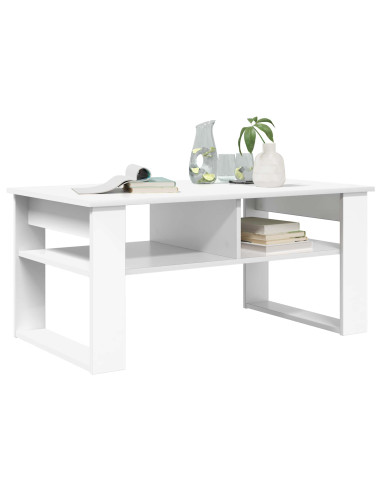 Tavolino da salotto Bianco 96 x 54 x 44 cm Legno multistrato