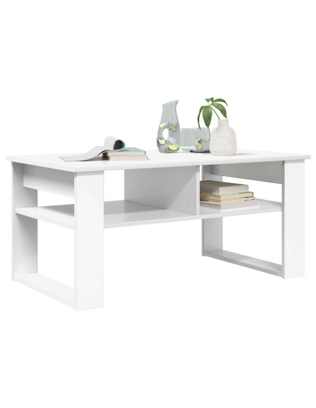 Tavolino da salotto Bianco 96 x 54 x 44 cm Legno multistrato